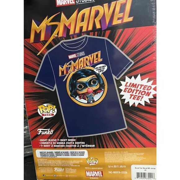 Funko POP Tees Ms Marvel Unisex T-Shirt Size XL - Picture 3 of 3